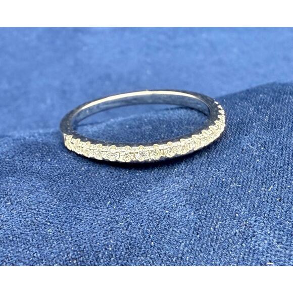 Moissanite Eternity Band sz 9 - Picture 1 of 1